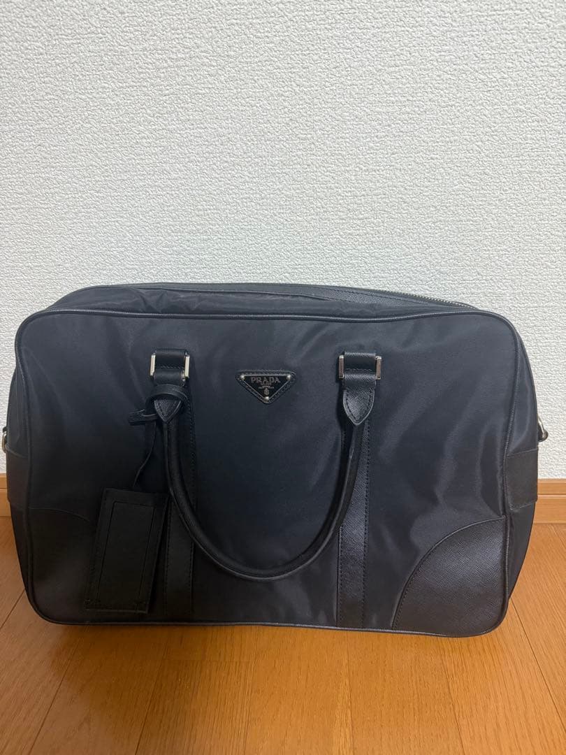 PRADA ナイロン×サフィアーノレザー ブリーフケース／ビジネスバッグ