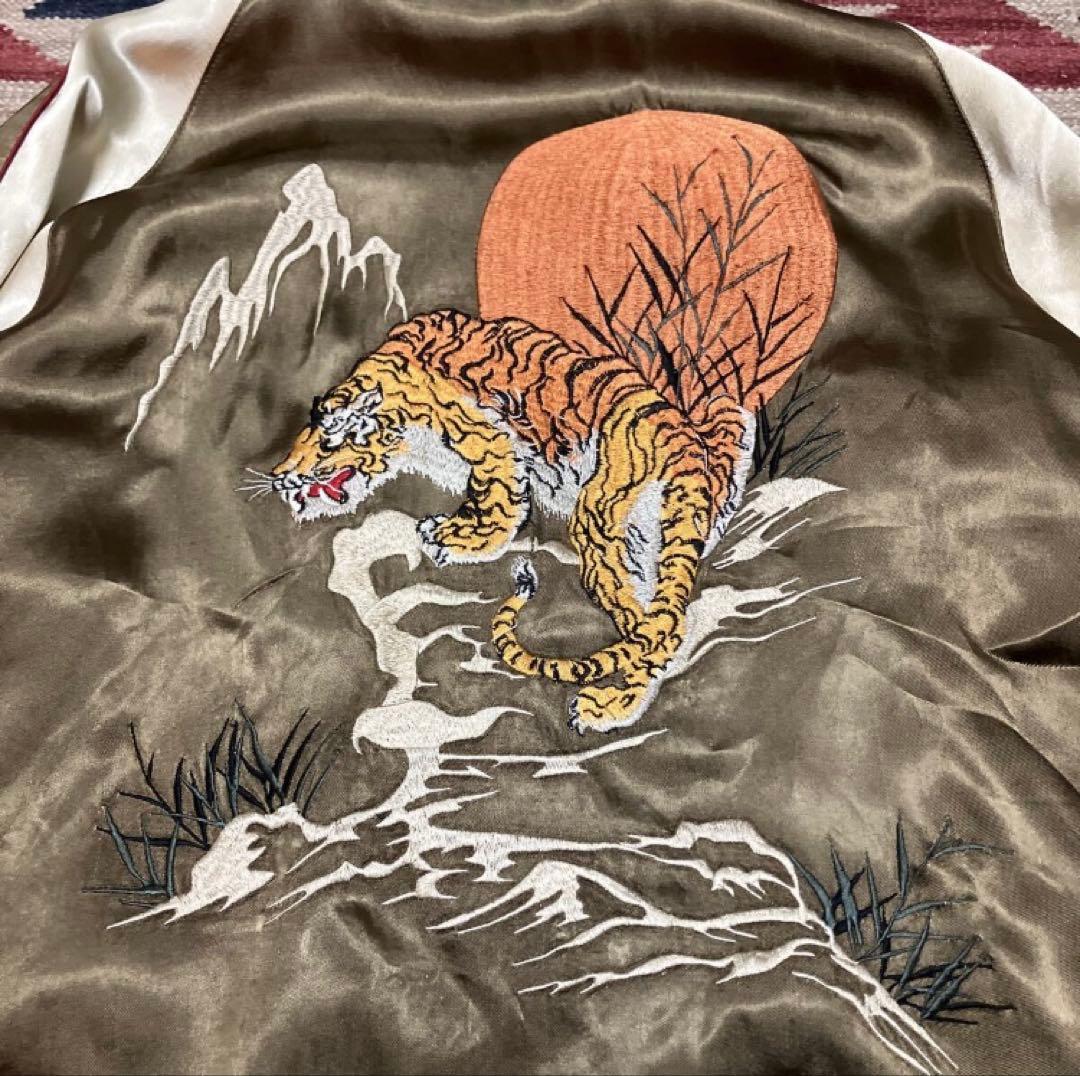 ゲ*カ様 【花旅楽団】90s-00s リバーシブル レーヨン スカジャン スーベ