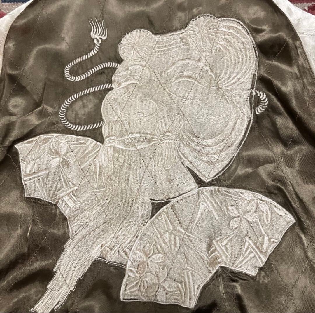 ゲ*カ様 【花旅楽団】90s-00s リバーシブル レーヨン スカジャン スーベ