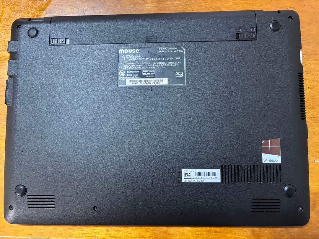 mouse ノートPC ブラック