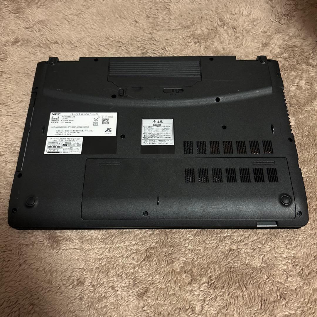 【中古ノートPC】NEC LaVie PC-NS550AABノートPC