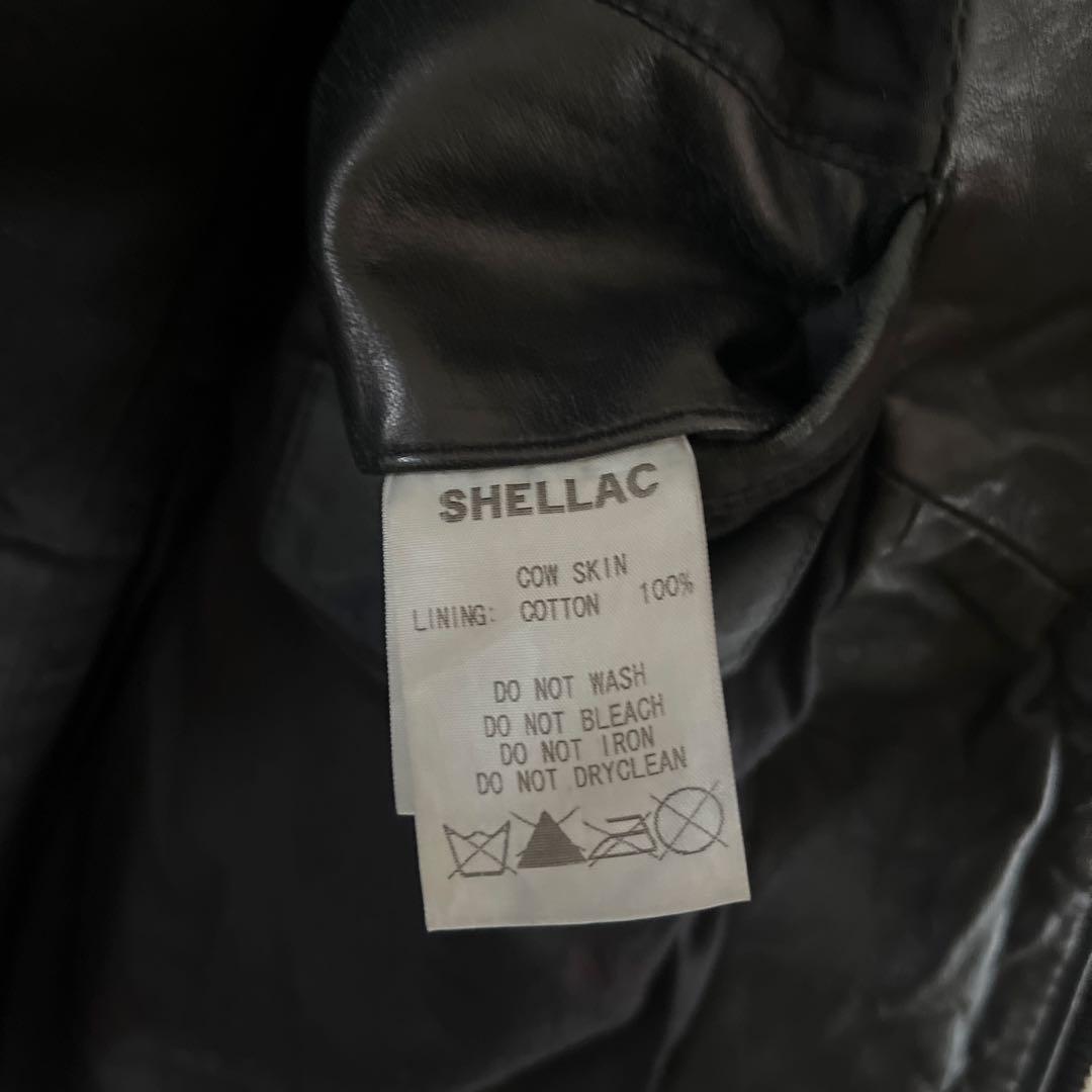 SHELLAC シングルライダース ブラック 44