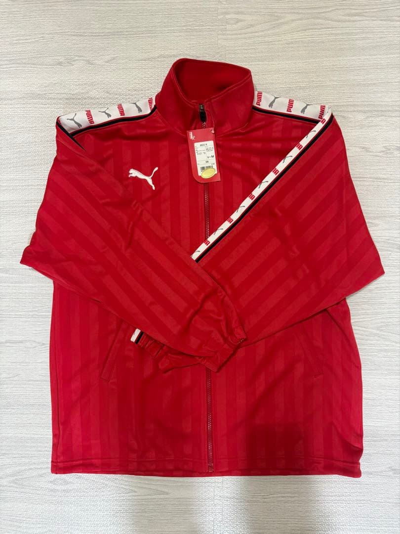 【新品未使用】PUMA プーマ M ジャージ上下セット 赤 タグ付き 送料無料