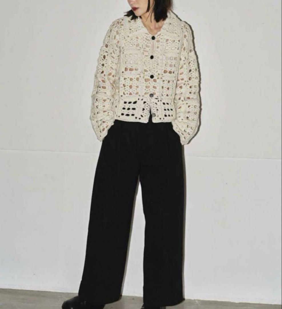 TODAYFUL Crochet Knit Shirtsエクリュ