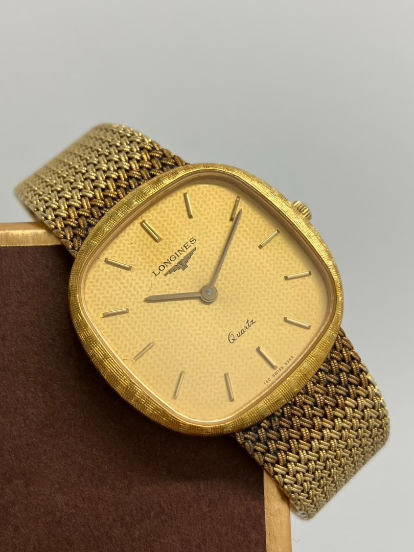 美品　ロンジン　LONGINES　クオーツ時計　ゴールド　電池交換済み　稼働品