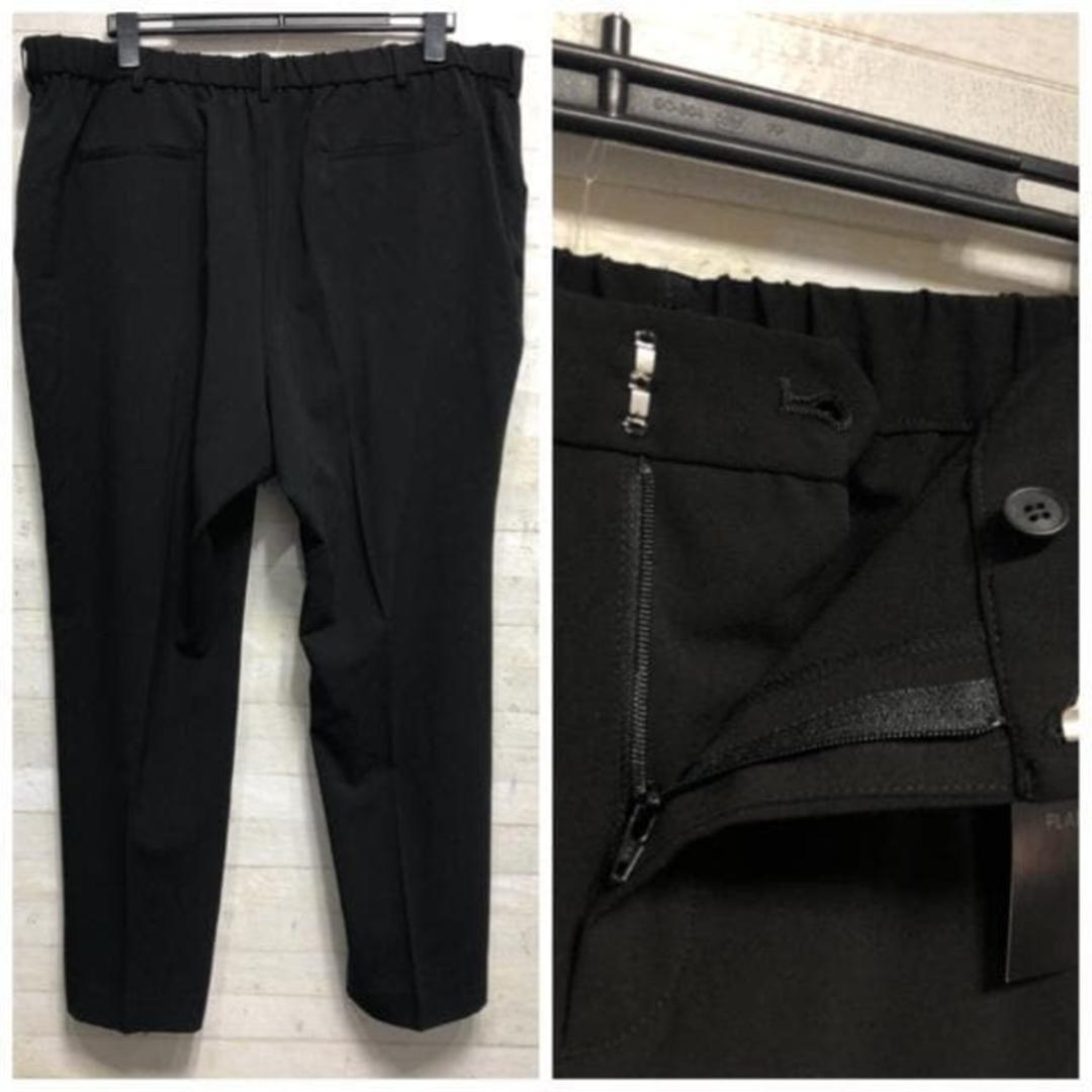 新品☆6L黒系無地ストレートパンツスーツお仕事・フォーマルに〇A775