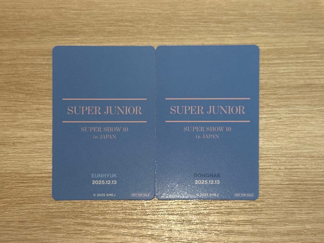 SUPER JUNIOR トレカ プレミアムシート 特典 【ウニョク/ドンへ】