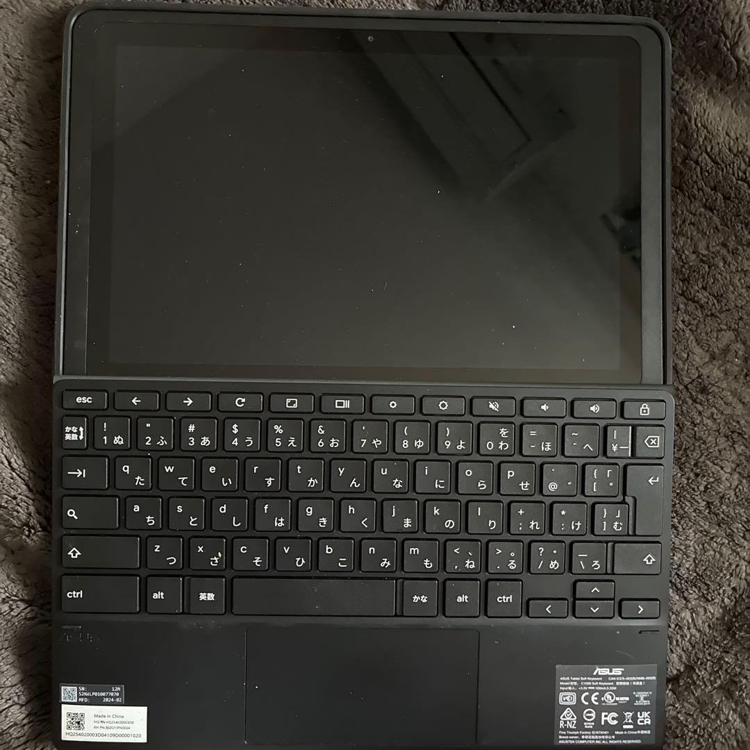 ASUS Chromebook本体 日本語配列 ブラック acアダプターなし
