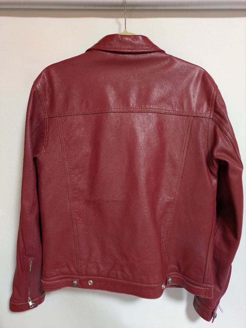 DEGNERレッド本革レザージャケット