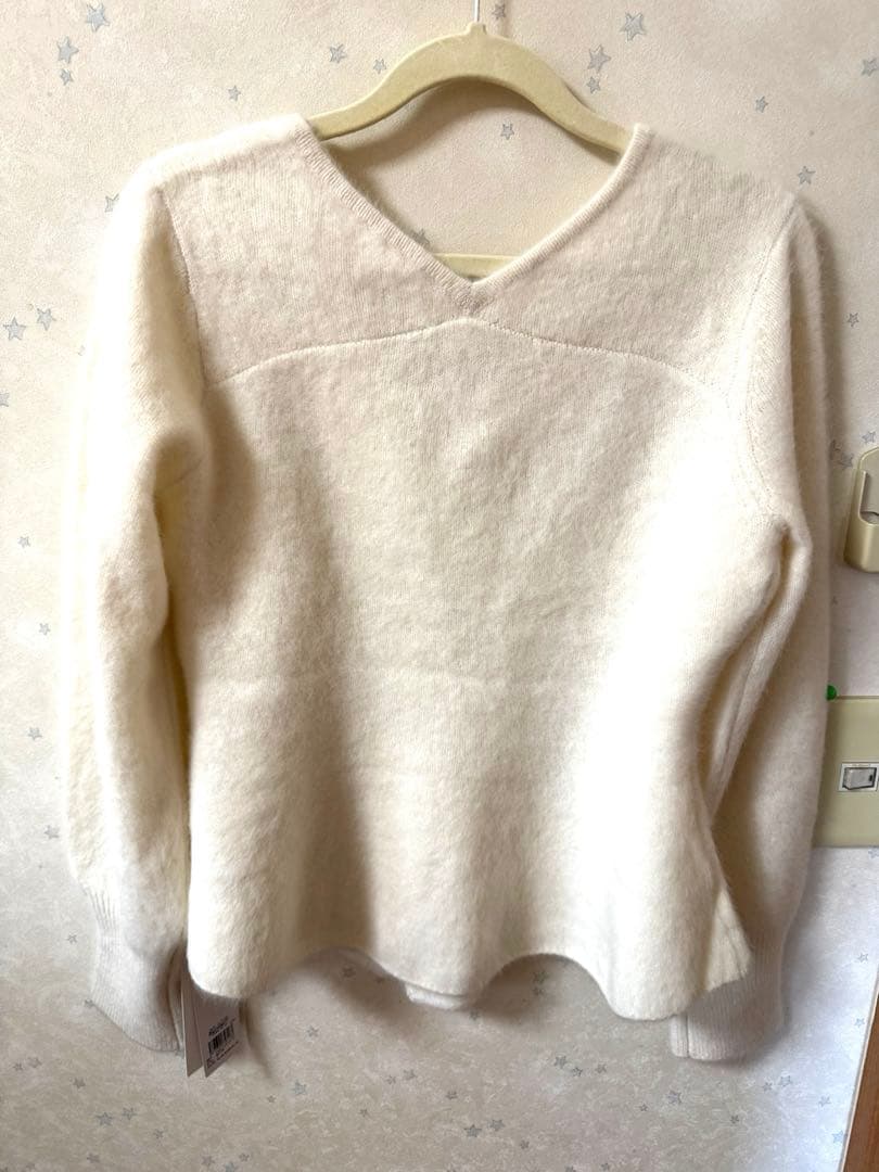 フレイアイディ フォックスカシミアペプラムカーディガン