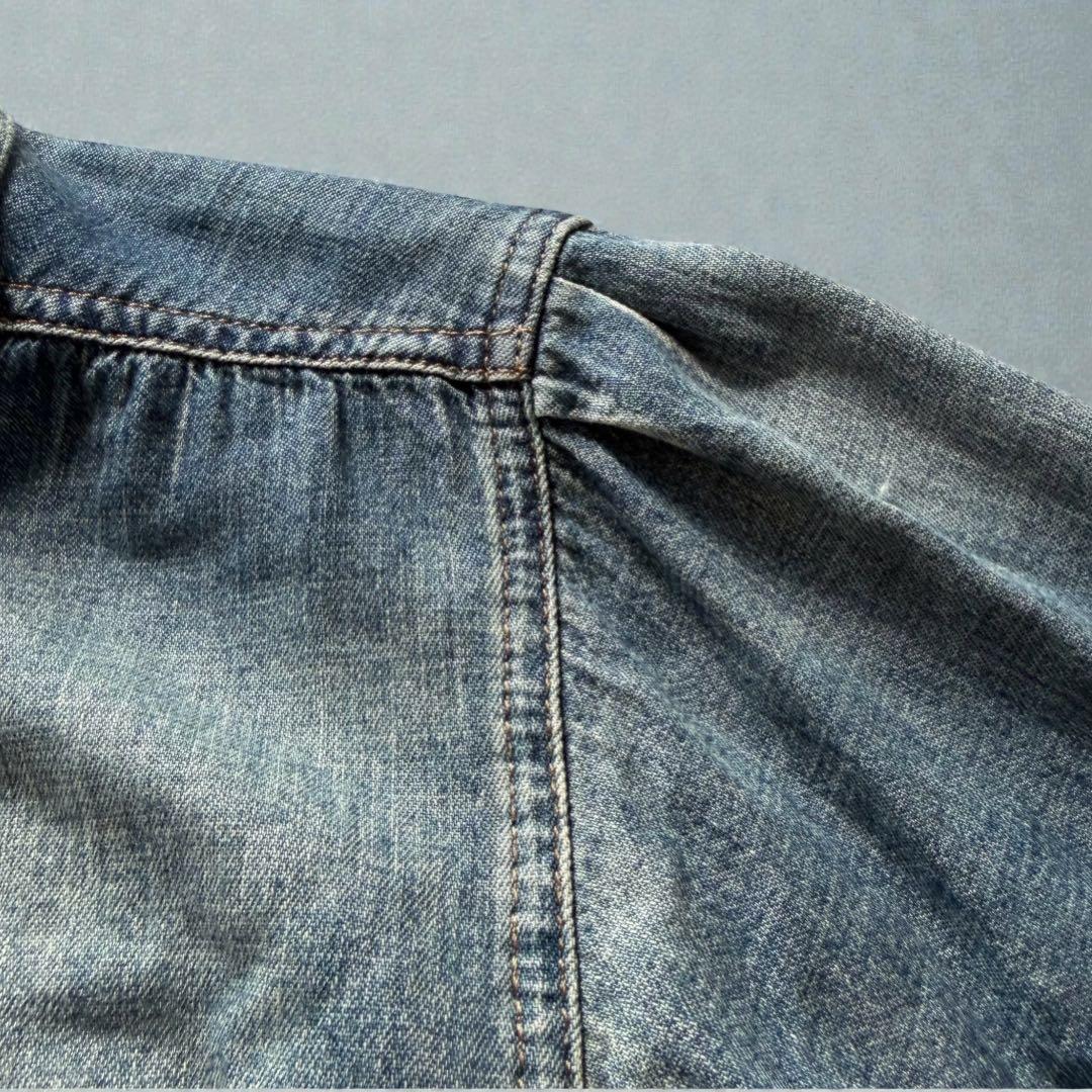SAINT LAURENT PARIS デニム ボウタイ シャツ S 正規品