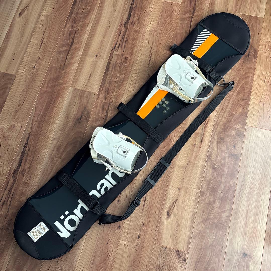 Northarts スノーボード 板　カバー　ブラック/オレンジ