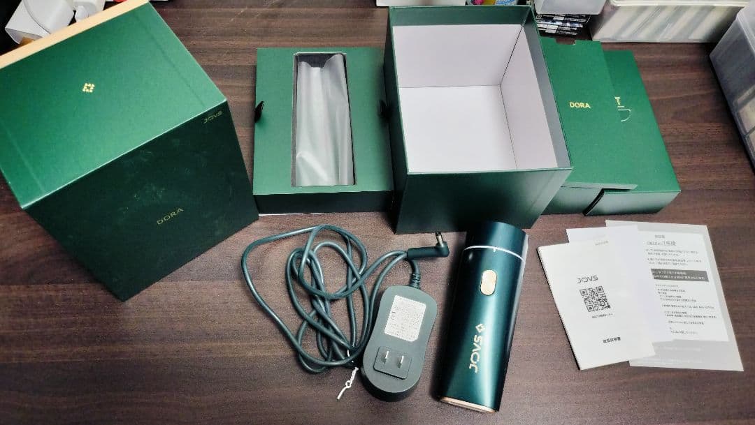 【春準備】JOVS Dora エメラルドグリーン 脱毛器 付属品完備 VIO対応