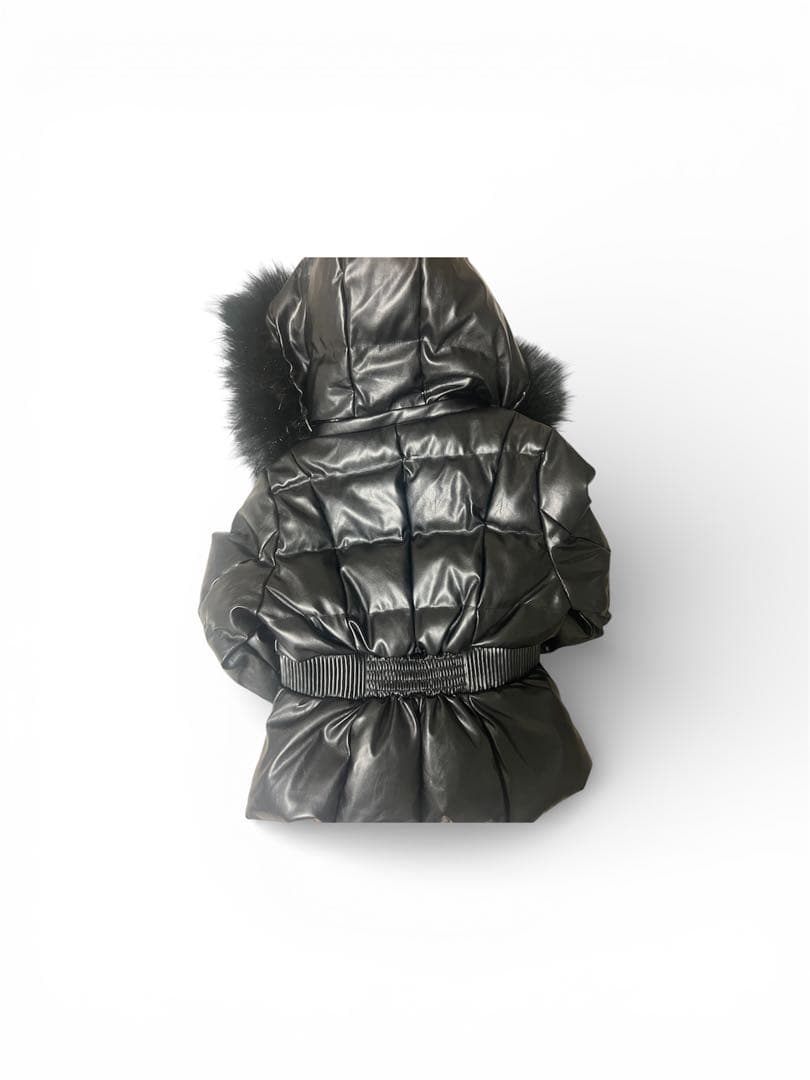 ベルト付GYDA フェイクレザーショートダウンコート