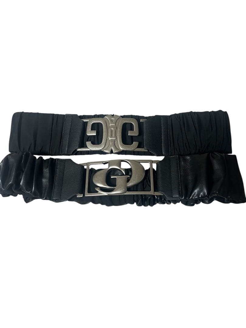 ベルト付GYDA フェイクレザーショートダウンコート