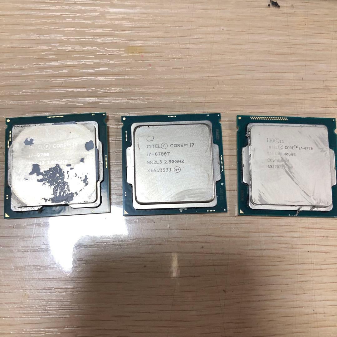 912 CPU intel CORE i7 9世代 6世代 4世代