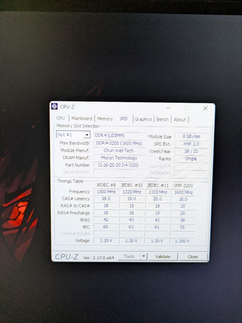 OLOy DDR4-3200 32GB (8GB×4) warhawk rgb