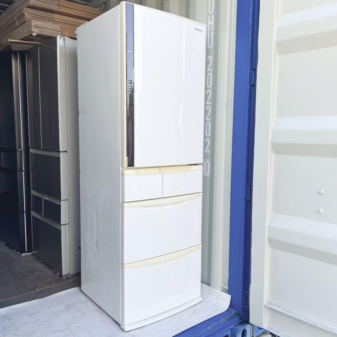取付無料！パナソニック自動製氷エコナビ搭載！おしゃれホワイト5ドア冷蔵庫！洗濯機
