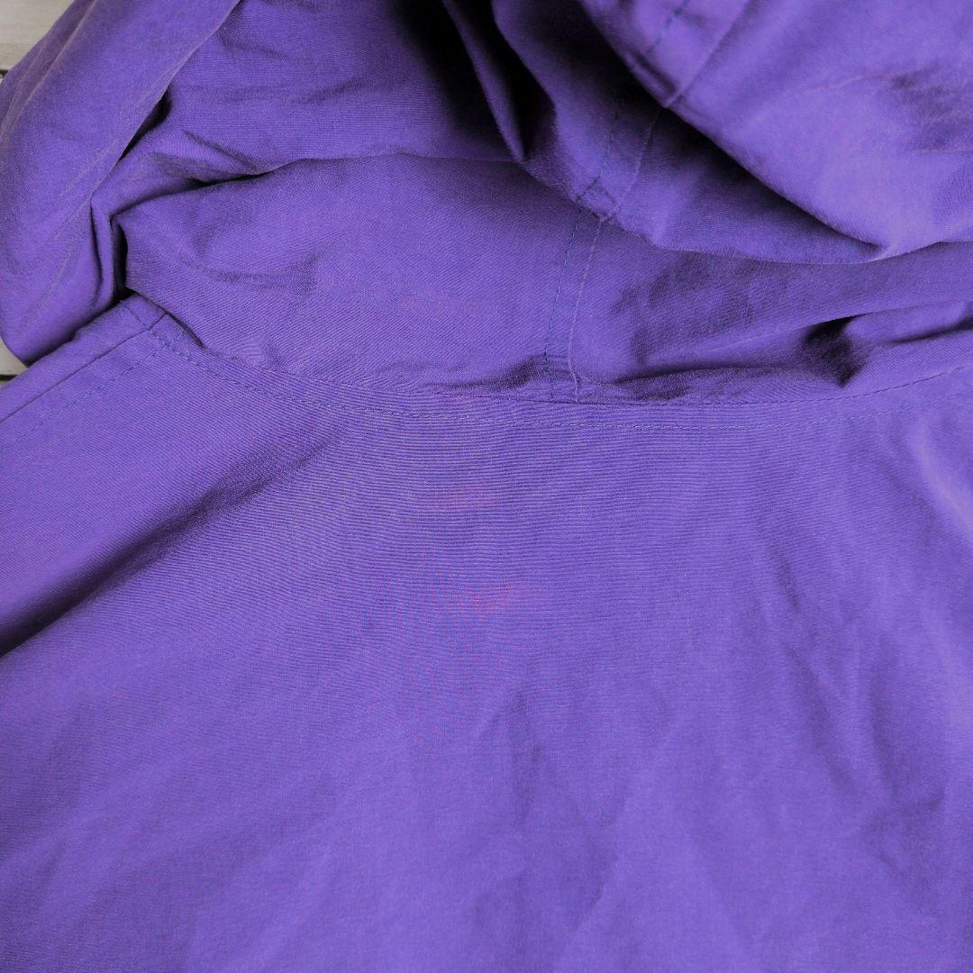POLO SPORT フリース マウンテンパーカー 刺繍ロゴ XL パープル
