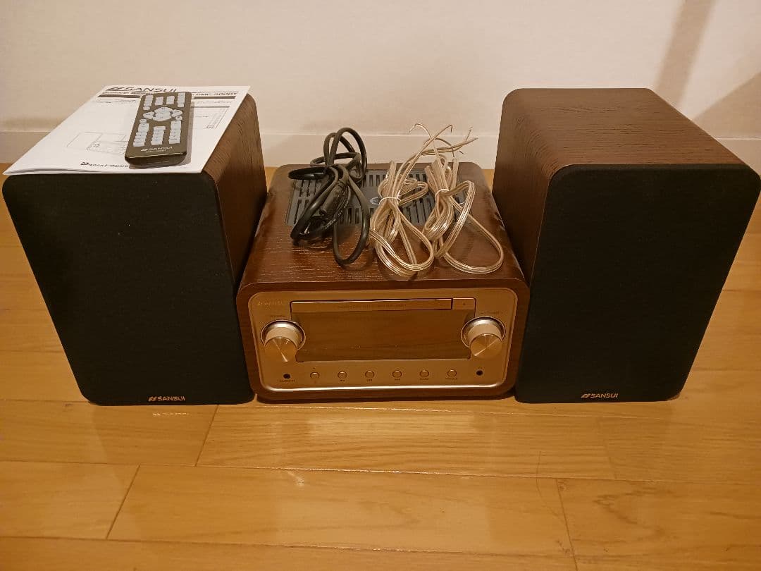 SANSUI 真空管ハイブリッドアンプ搭載CDステレオシステムSMC-300BT