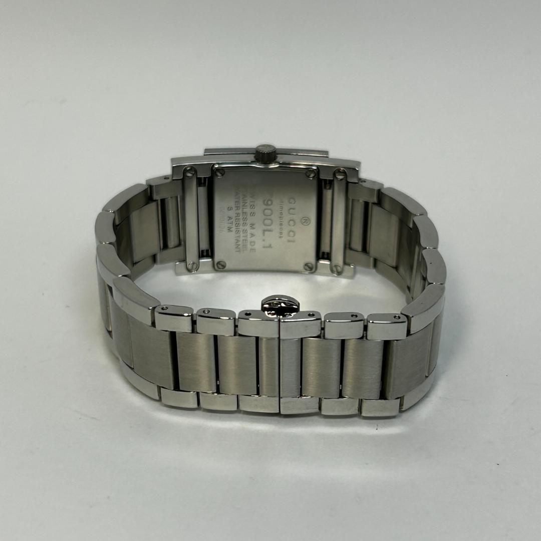 【美品】GUCCI グッチ 7900L ブラック スクエアウォッチ レディース