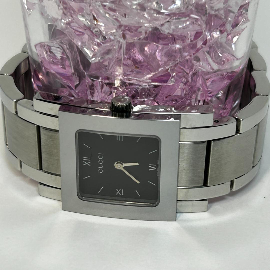 【美品】GUCCI グッチ 7900L ブラック スクエアウォッチ レディース