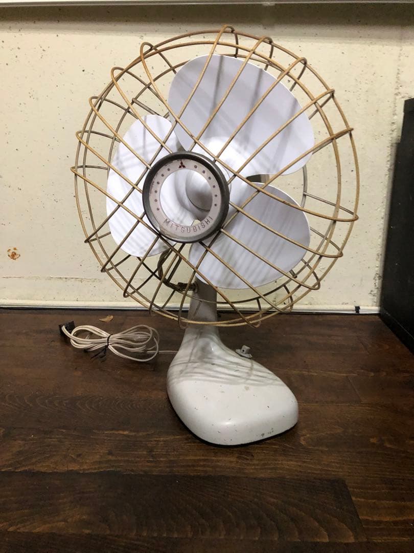 【レトロ】卓上扇風機　三菱