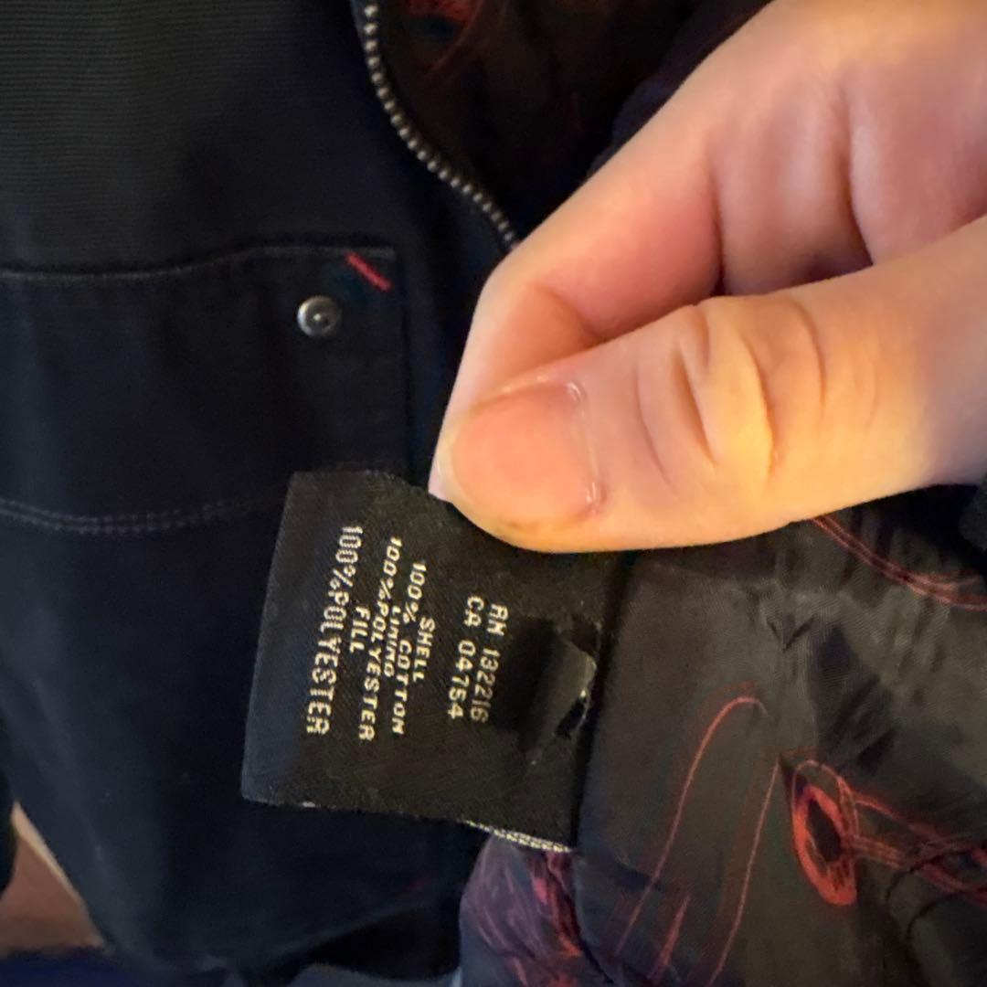 Snap-on 黒 コットンジャケット