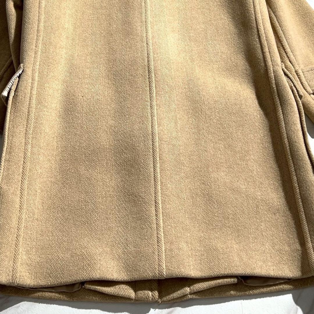 美品 BURBERRY バーバリー ダッフルコート ヘリンボーン 英国製 ウール