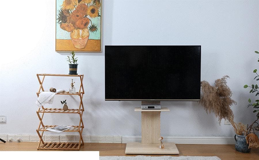 自立タイプ テレビスタンド「配線隠し 首振り＆高さ調節」 32～70v対応