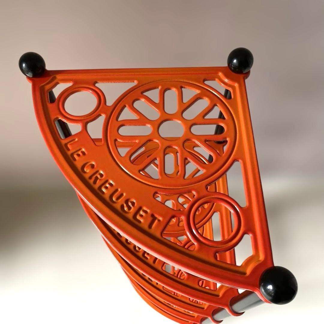 Le Creuset ル・クルーゼ ポットスタンド 5段 オレンジ　鍋スタンド