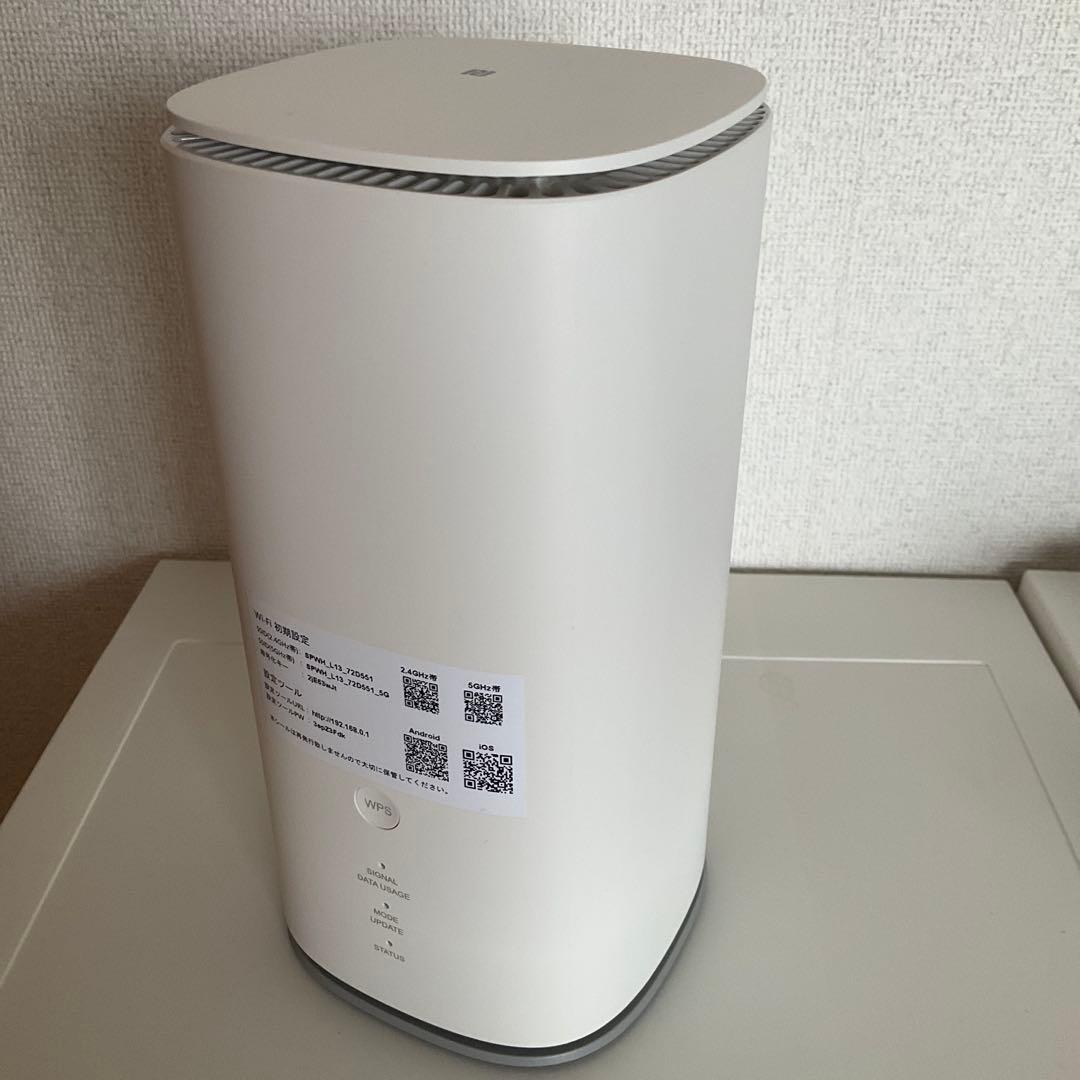 Speed Wi-Fi  5G L13 箱/説明書付き