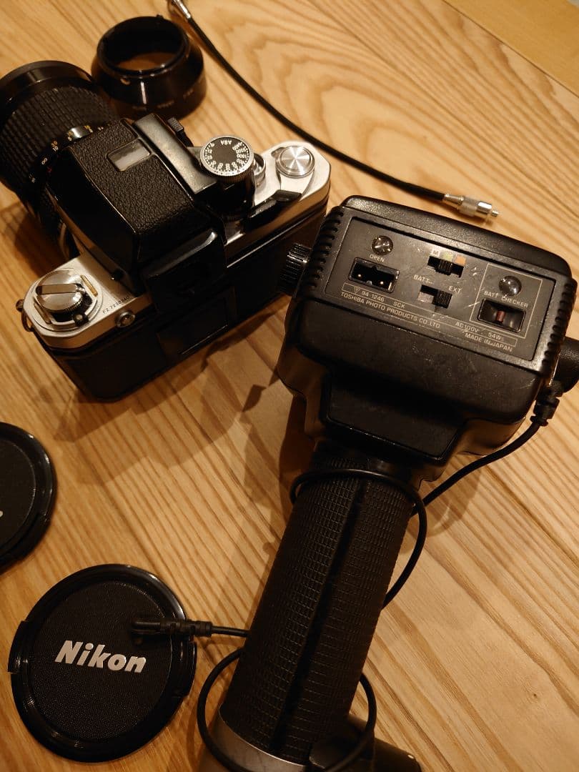 Nikon F2 カメラ レンズ ケース ストロボ付き