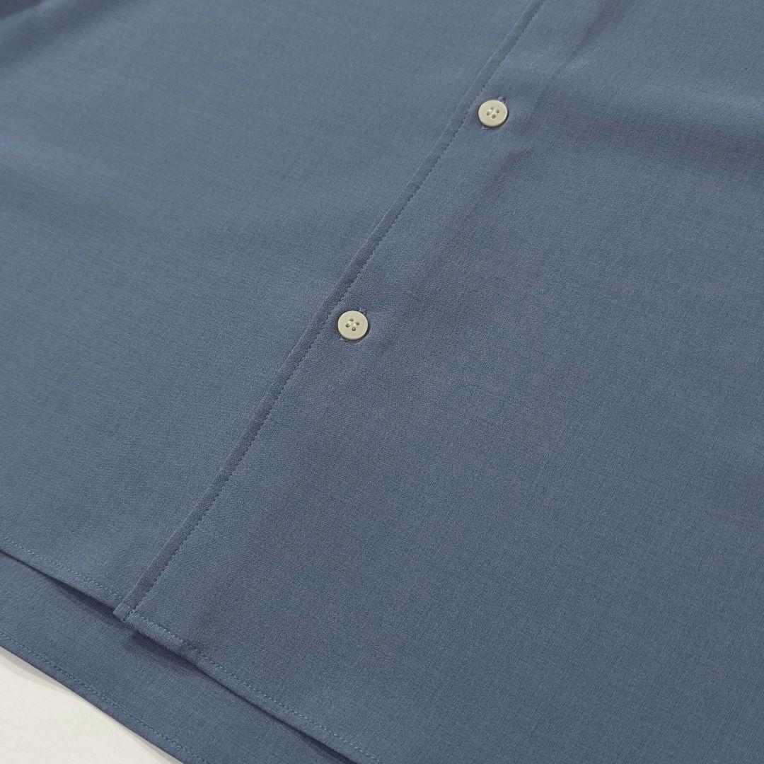 超高級★未使用級◎パブリックトウキョウ　コンフォートリラックスシャツ　ブルー