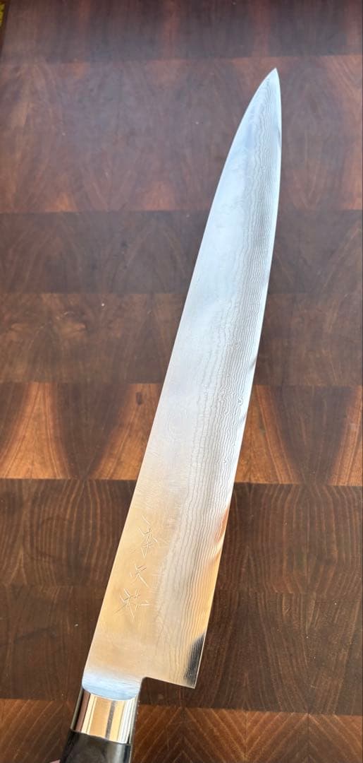龍泉刃物　摩天楼　ダマスカス　筋引　270mm 包丁　越前打刃物　洋包丁