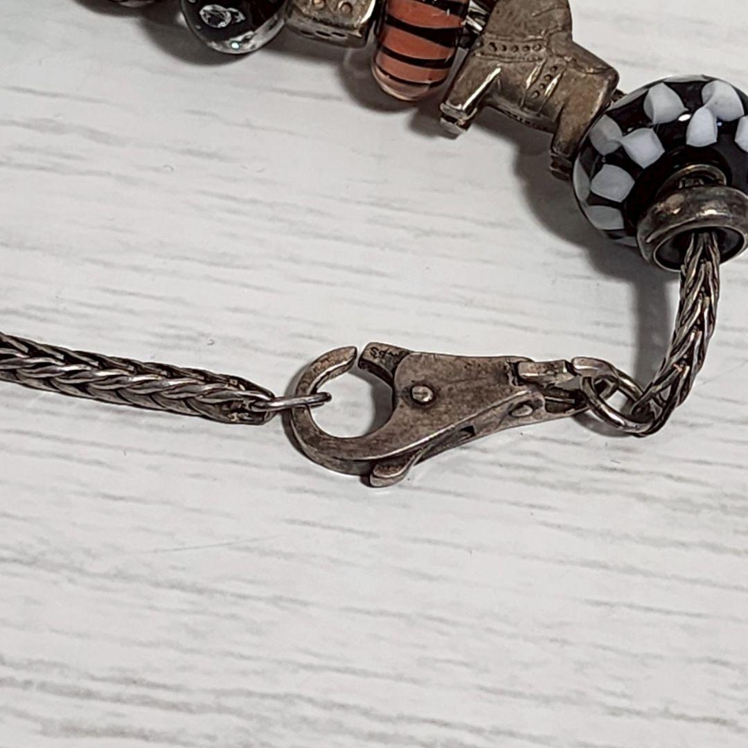 ブレスレット ビーズ ホース サッカーボール シルバー トロールビーズ