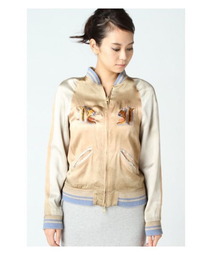 アパルトモン STAMMBAUM リバーシブル スカジャン ヴィンテージ加工