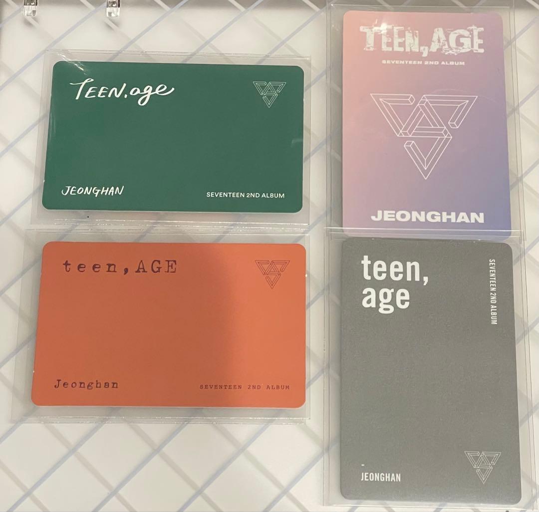 ジョンハン　seventeen teenage トレカ