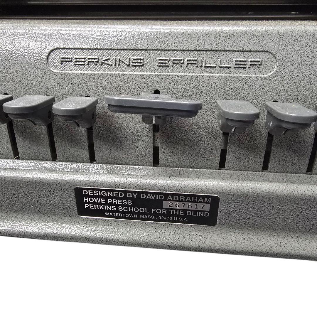 美品　PERKINS BRAILLER 点字タイプライター①