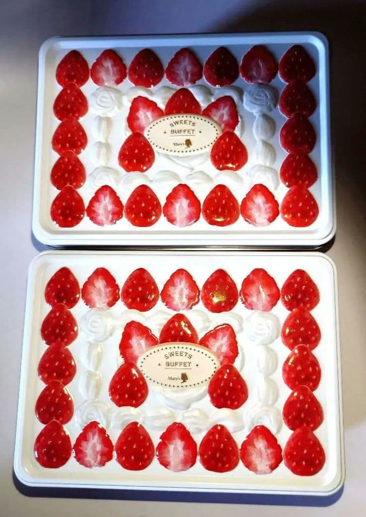 Mary's 　メリーチョコレート　2024 イオン限定　いちご缶　いちごポーチ