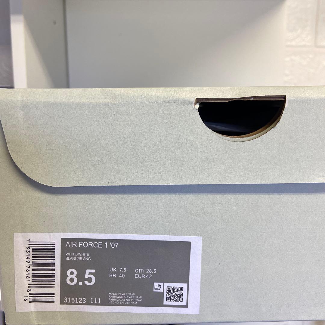 靴 AirForce1 Low White '07 26.5cm