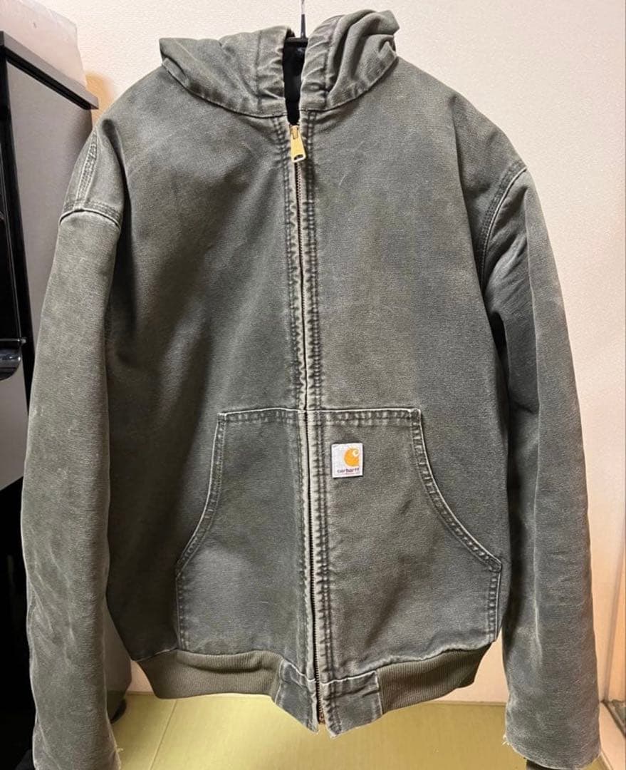 Carhartt アクティブジャケット モスグリーン ダック生地