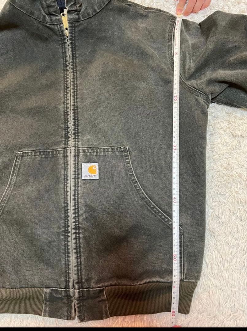 Carhartt アクティブジャケット モスグリーン ダック生地