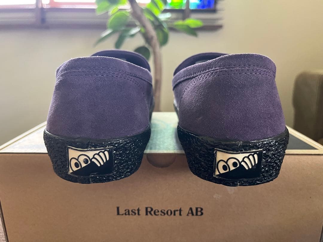 Last Resort AB suede パープル　ローファー　26.5cm