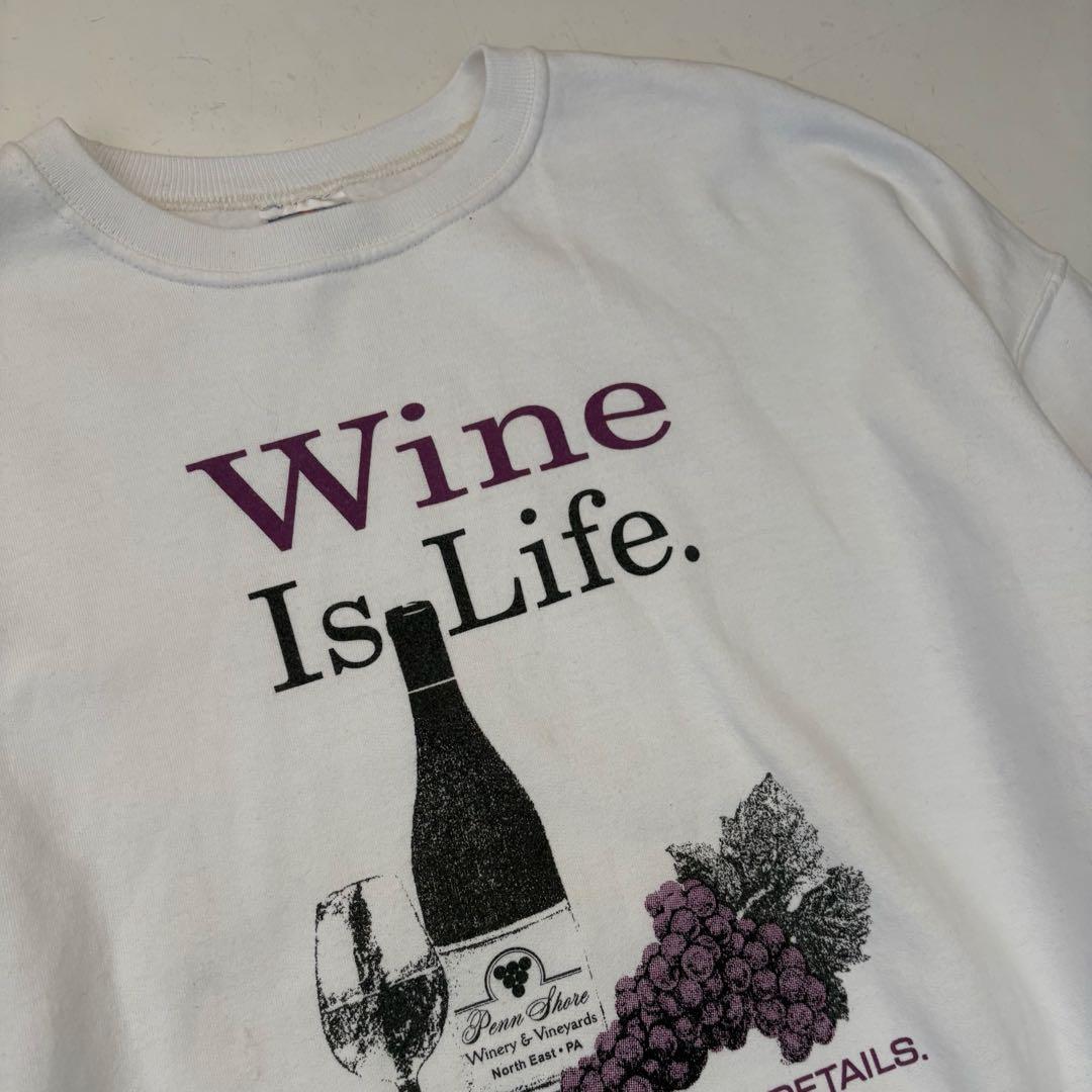 90’s USA WINE IS LIFE JERZEESスウェット