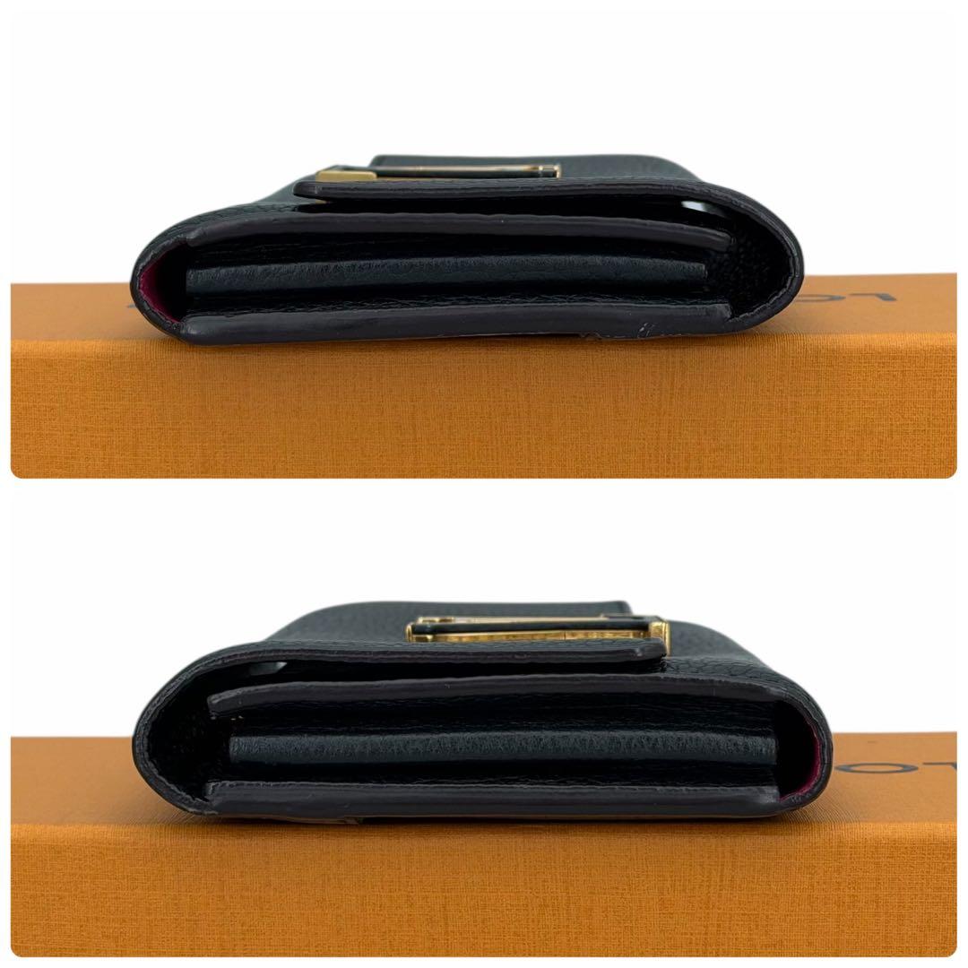 未使用に少し近い　新型　ルイヴィトン　ポルトフォイユ　カプシーヌ　財布　長財布