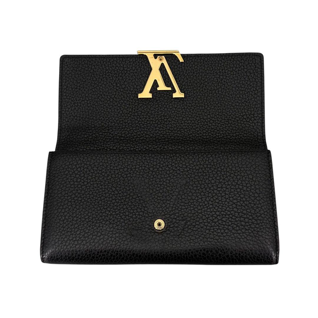 未使用に少し近い　新型　ルイヴィトン　ポルトフォイユ　カプシーヌ　財布　長財布