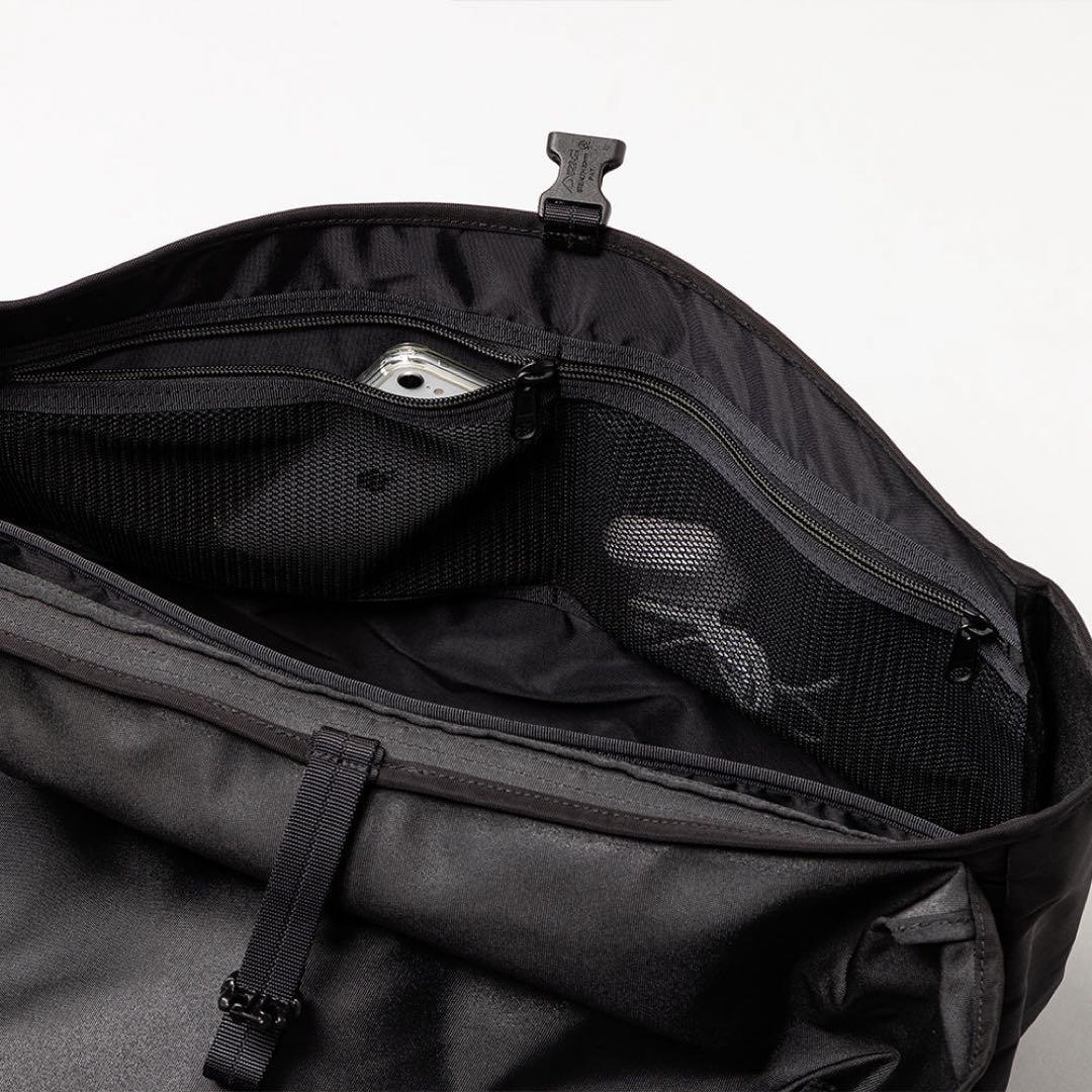 軽量コーデュラナイロン メッセンジャーバッグ 日本製 ブラック kuros'