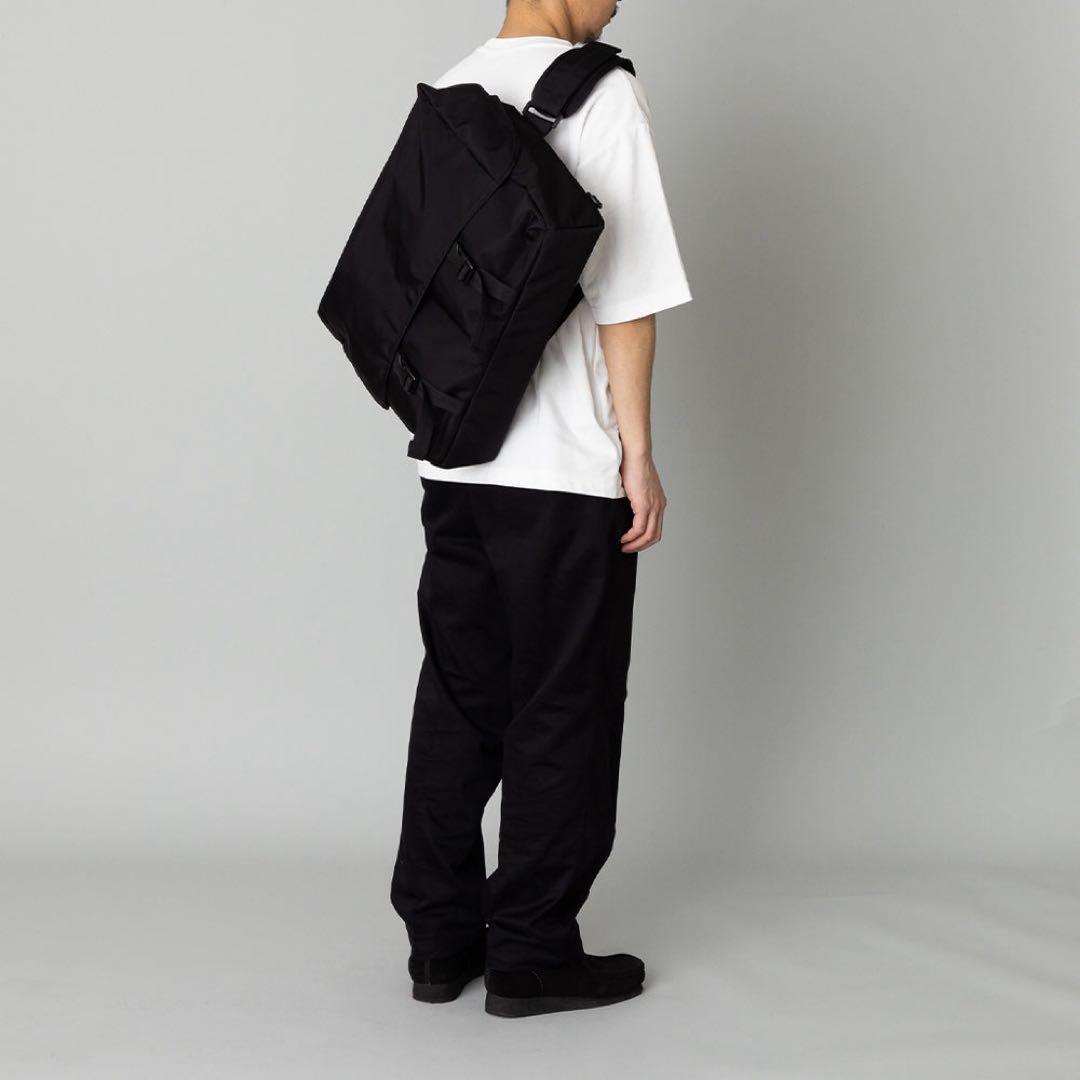 軽量コーデュラナイロン メッセンジャーバッグ 日本製 ブラック kuros'