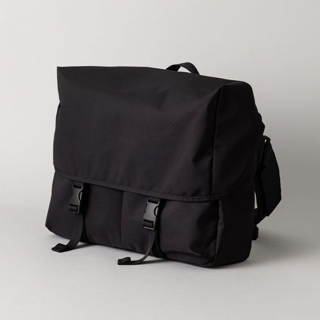 軽量コーデュラナイロン メッセンジャーバッグ 日本製 ブラック kuros'